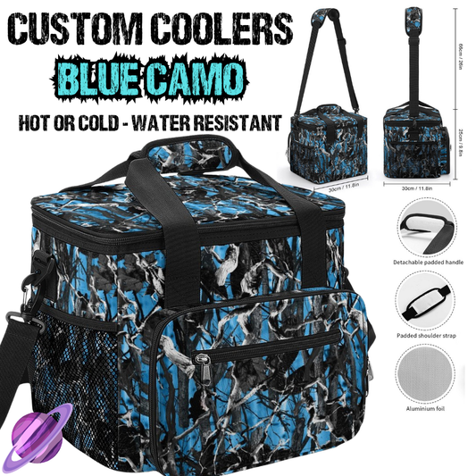 BLUE CAMO - CUSTOM COOLERS CLOSING 12/27