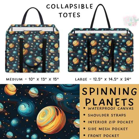 Batch #267 - Collapsible Totes - Closes 1/6 - ETA mid March - Spinning Planets Collapsible Tote