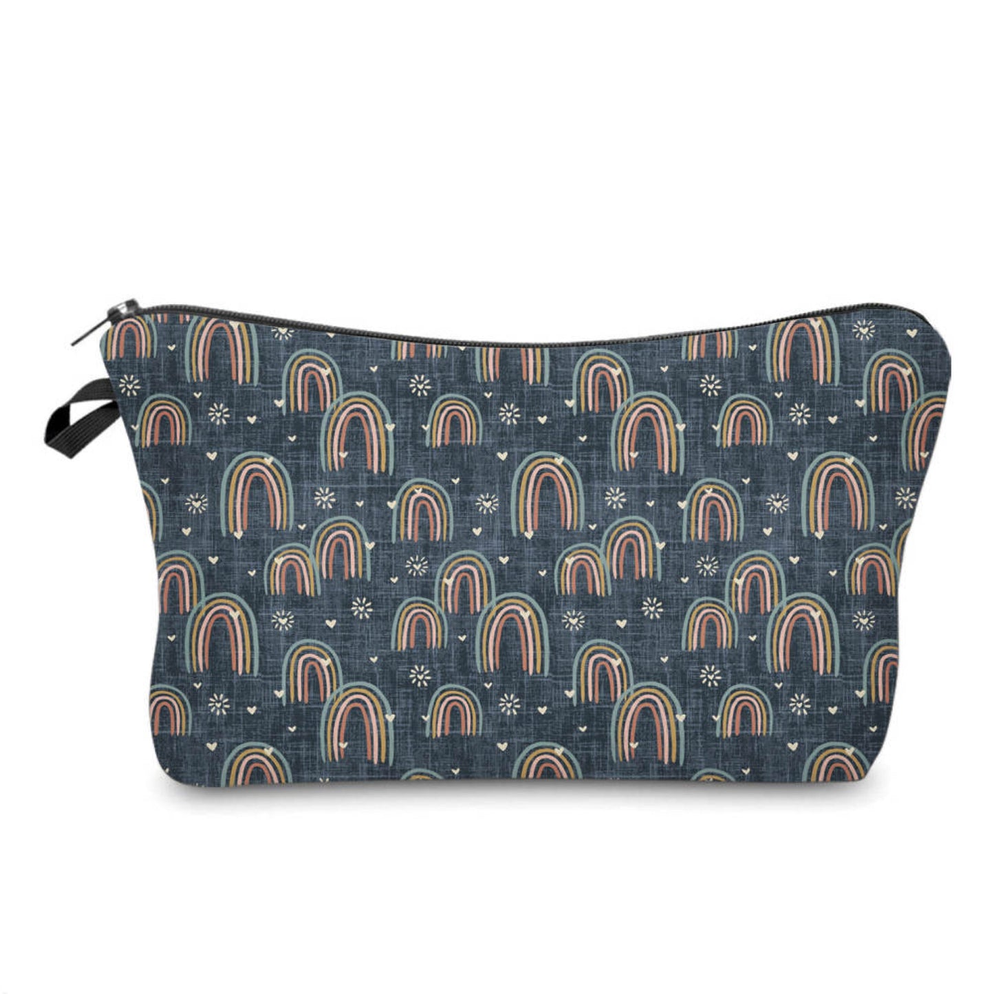 Pouch - Rainbow on Denim Blue