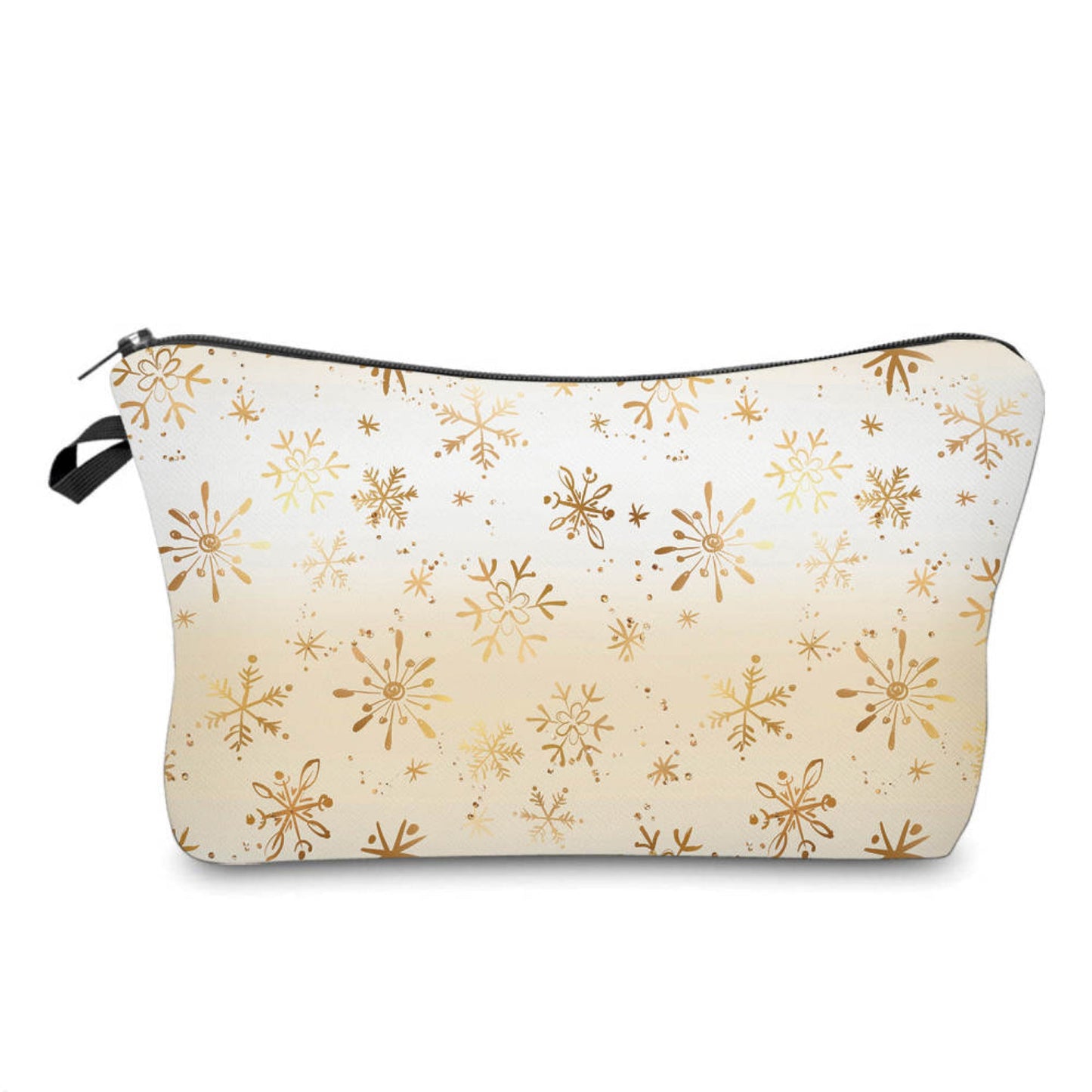 Pouch - Holiday Christmas - Snowflake Gold