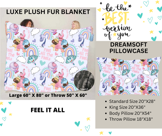 Preorder! Closes 12/25. ETA March. Feel It All Luxe Plush Fur Blanket and/or DreamSoft Pillowcase