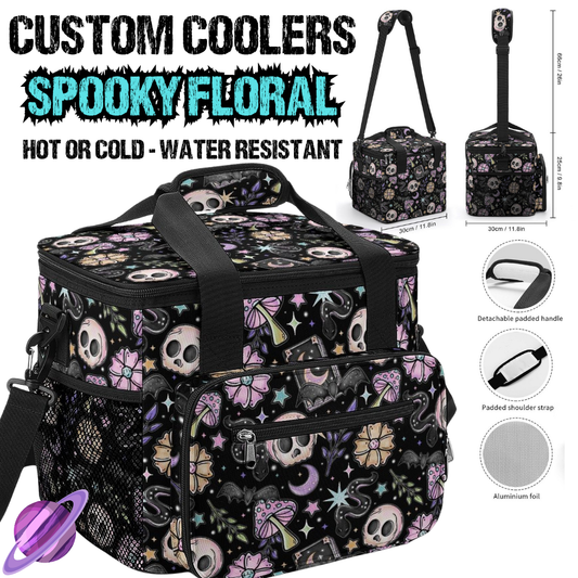 SPOOKY FLORAL - CUSTOM COOLERS CLOSING 12/27