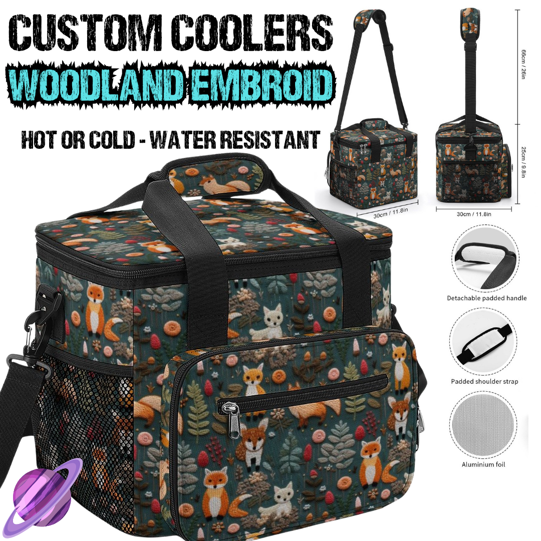 WOODLAND EMBROID - CUSTOM COOLERS CLOSING 12/27